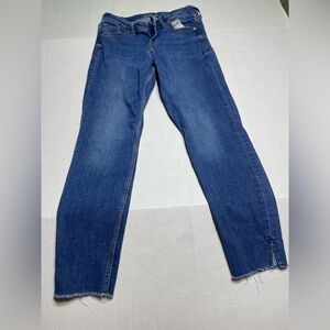 Old Navy Womens Jeans Size 2 High Rise Straight Blue Denim Medium Wash‎